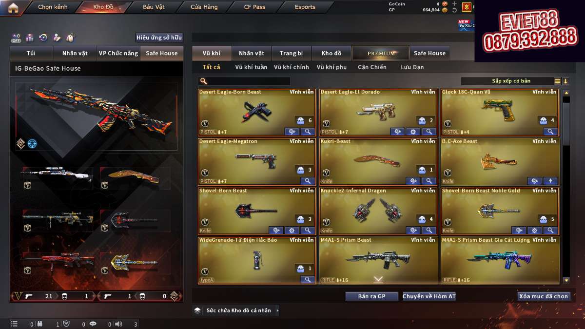 shop acc cf uy tin gia re